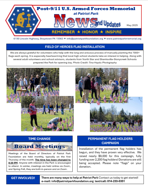 Field of Heroes Flag Installation