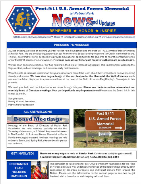 Permanent Flag Holders Campaign